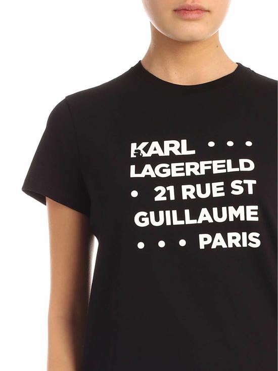  칼라거펠트 반팔 티셔츠 201W1715999 BLACK - KARL LAGERFELD
