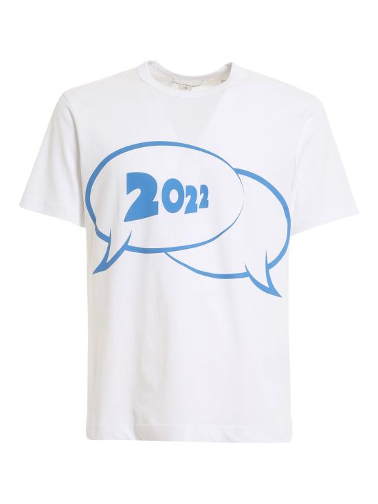  꼼데가르송 반팔 티셔츠 FIT009S223 White