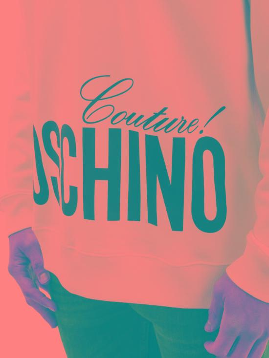  모스키노 긴팔 티셔츠 170802271001 White - MOSCHINO