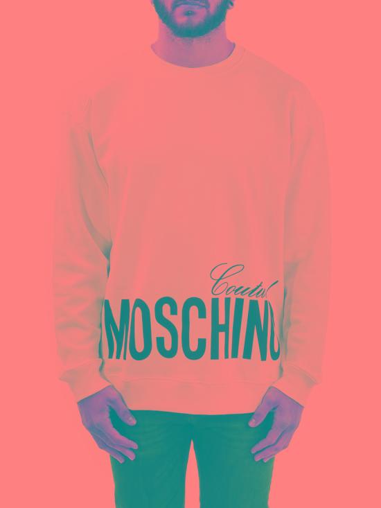  모스키노 긴팔 티셔츠 170802271001 White - MOSCHINO