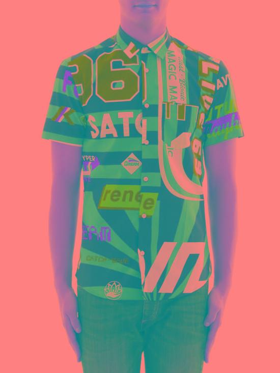  겐조 반팔 셔츠 F855CH5001LN Multicolour - KENZO