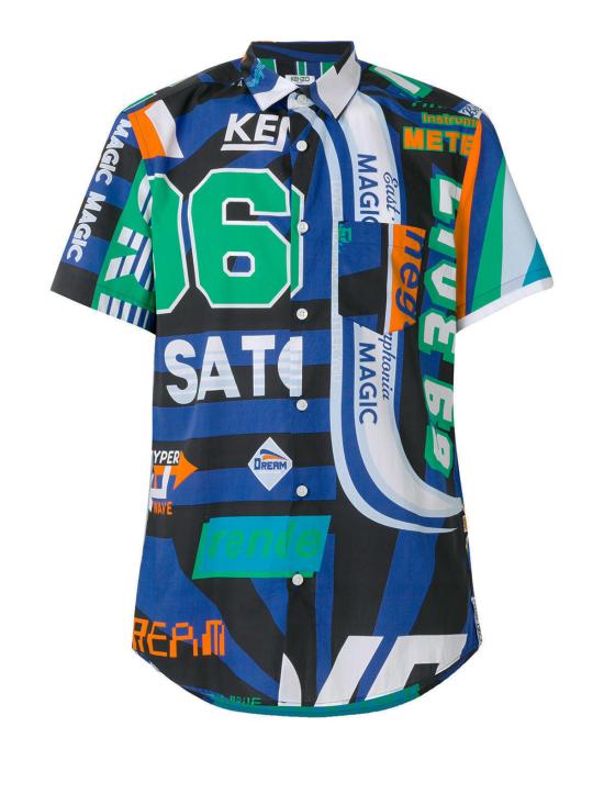  겐조 반팔 셔츠 F855CH5001LN Multicolour