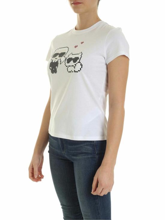  칼라거펠트 반팔 티셔츠 201W1723100 WHITE - KARL LAGERFELD