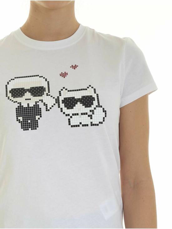  칼라거펠트 반팔 티셔츠 201W1723100 WHITE - KARL LAGERFELD