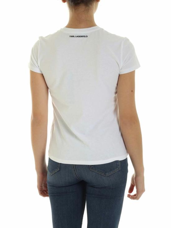  칼라거펠트 반팔 티셔츠 201W1723100 WHITE - KARL LAGERFELD