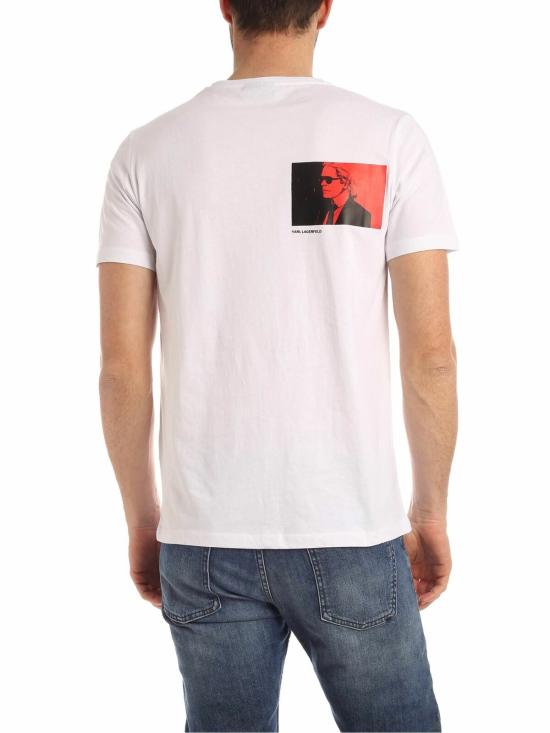  칼라거펠트 반팔 티셔츠 75509150122410 White - KARL LAGERFELD