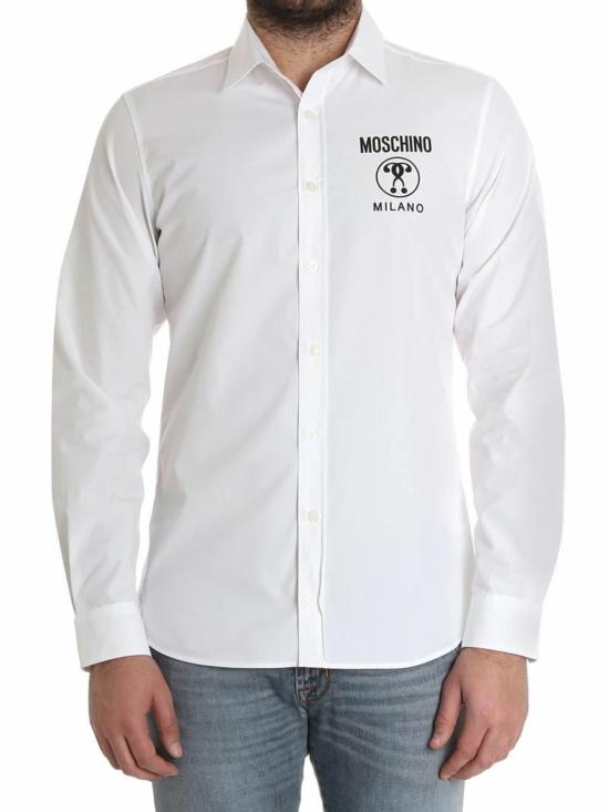  모스키노 긴팔 셔츠 02182383001 White