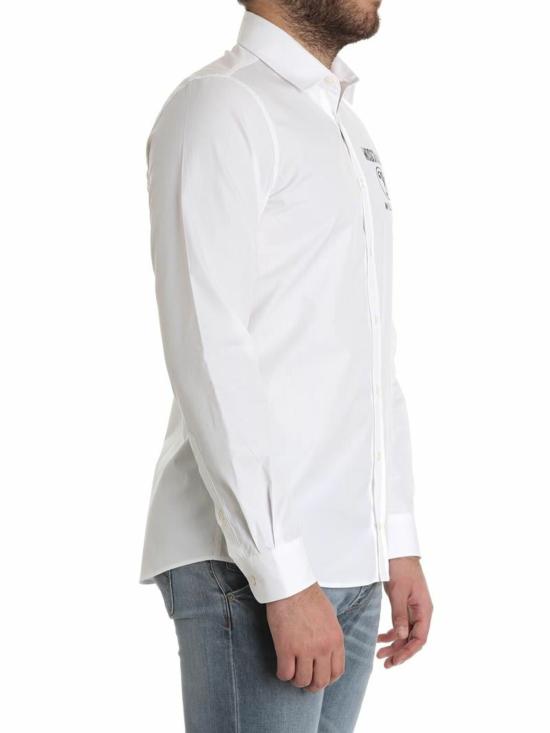  모스키노 긴팔 셔츠 02182383001 White - MOSCHINO