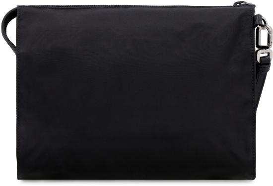 26FW 프라다 리나일론 앤 사피아노 레더 파우치 2NE7892DMH F0002 BLACK - PRADA