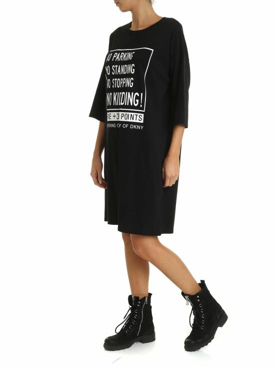  디케이엔와이 미디 원피스 P9GDWBOBBLK Black - DKNY