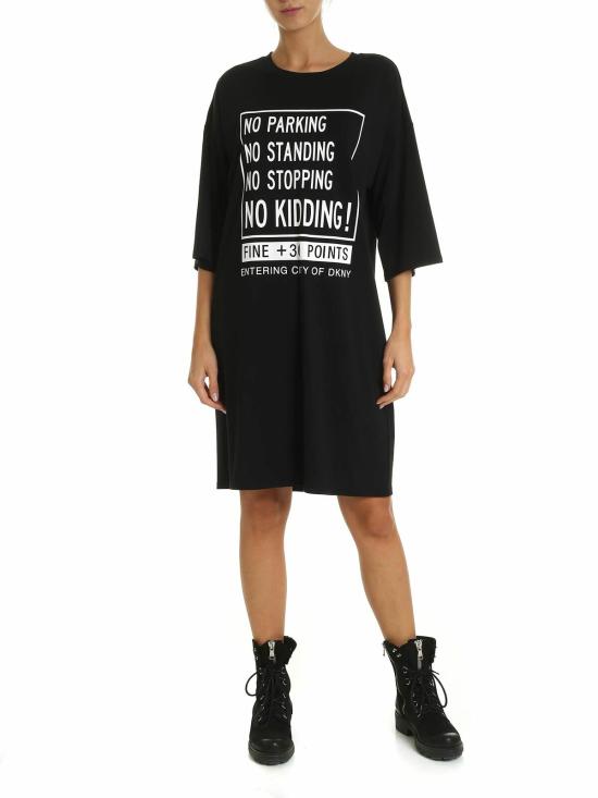  디케이엔와이 미디 원피스 P9GDWBOBBLK Black