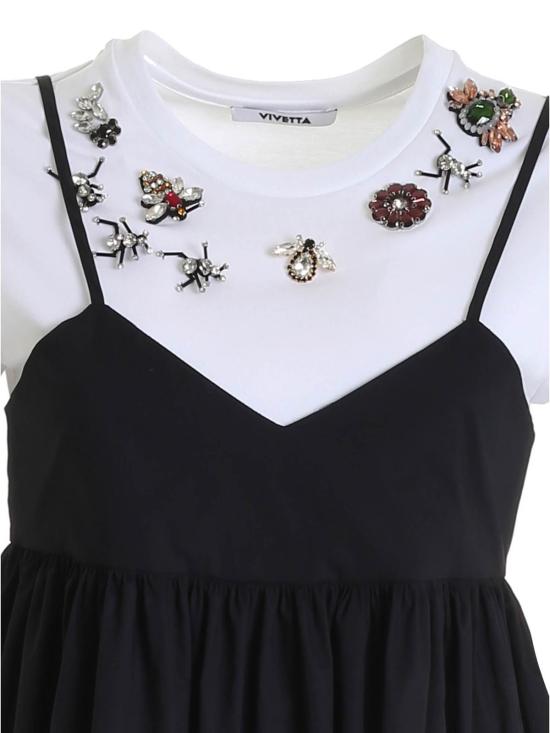  비베타 숏 원피스 21EV2S0H01106509000 Black - VIVETTA