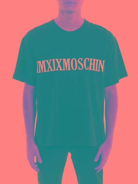  모스키노 반팔 티셔츠 70452401555 Black - MOSCHINO