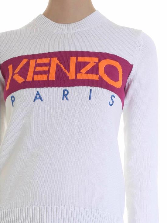  겐조 긴팔 티셔츠 2T057380801 White - KENZO