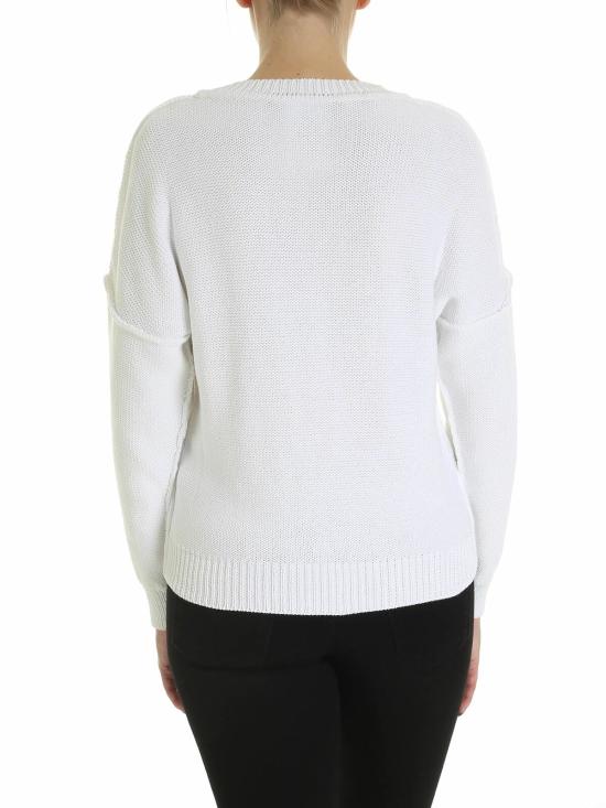  모스키노 긴팔 티셔츠 090605032001 White - MOSCHINO