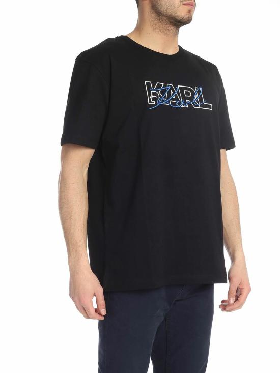  칼라거펠트 반팔 티셔츠 755042591240990 Black - KARL LAGERFELD