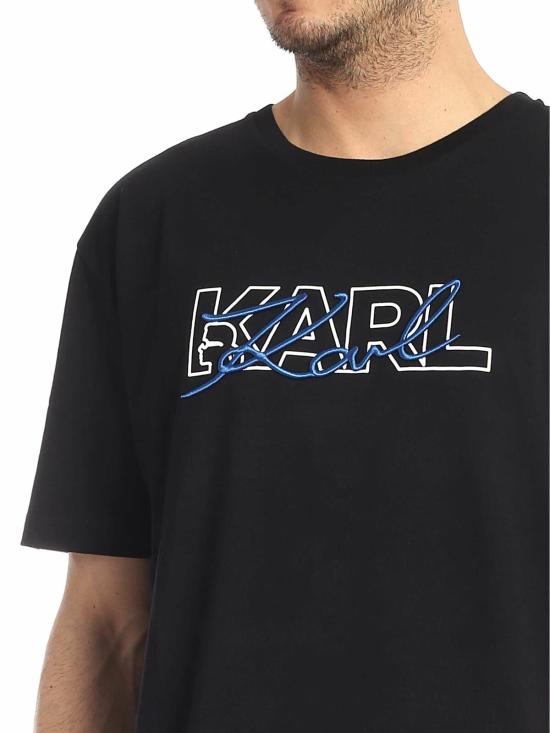  칼라거펠트 반팔 티셔츠 755042591240990 Black - KARL LAGERFELD