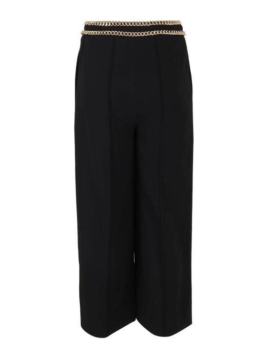  모스키노 스트레이트 팬츠 032105250555 Black - MOSCHINO