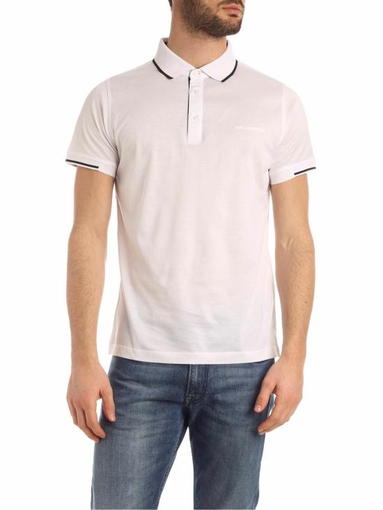  칼라거펠트 폴로 티셔츠 75500150120010 White