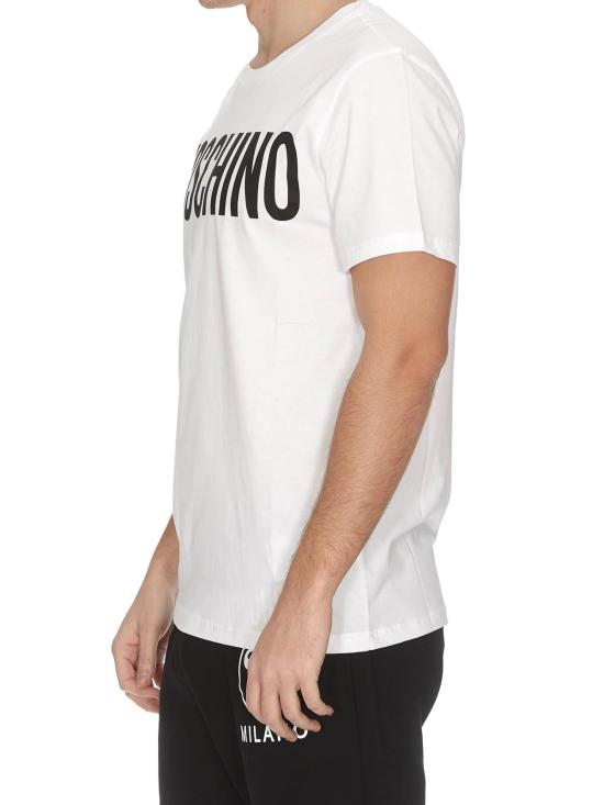  모스키노 반팔 티셔츠 070502401001 White - MOSCHINO