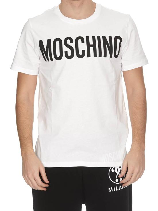  모스키노 반팔 티셔츠 070502401001 White - MOSCHINO