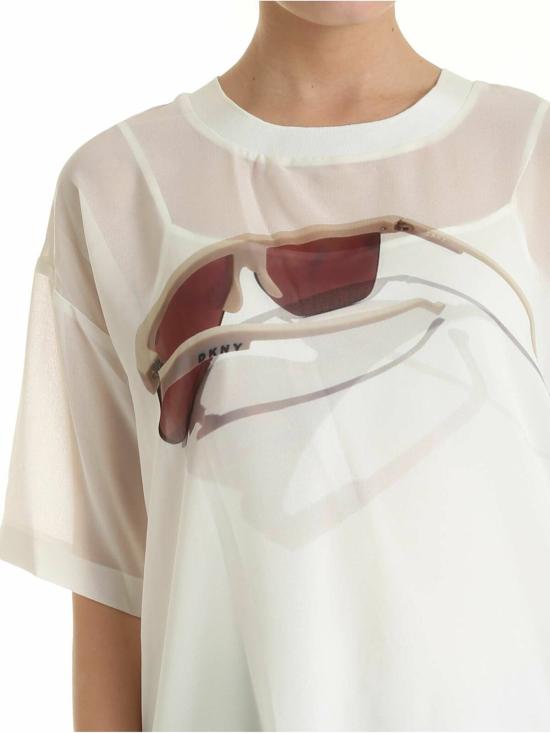  디케이엔와이 반팔 티셔츠 P0AA7EPJIVY WHITE - DKNY