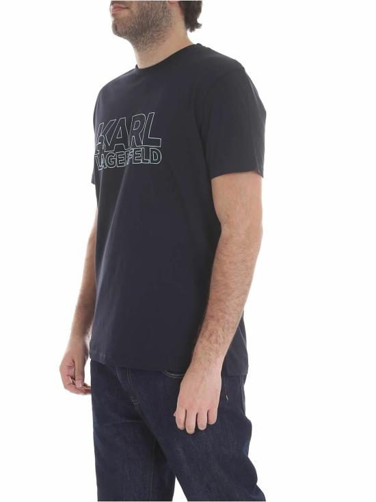  칼라거펠트 반팔 티셔츠 755057591220690 Blue - KARL LAGERFELD