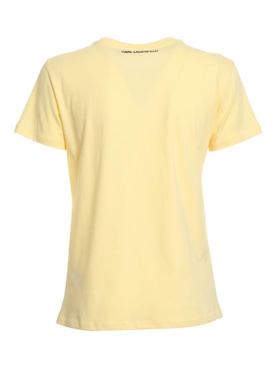  칼라거펠트 반팔 티셔츠 220W1751729 Light Yellow - KARL LAGERFELD