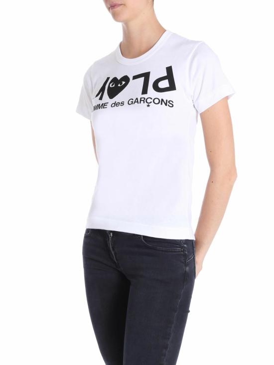  꼼데가르송 반팔 티셔츠 AZT0670511 White - COMME DES GARCONS
