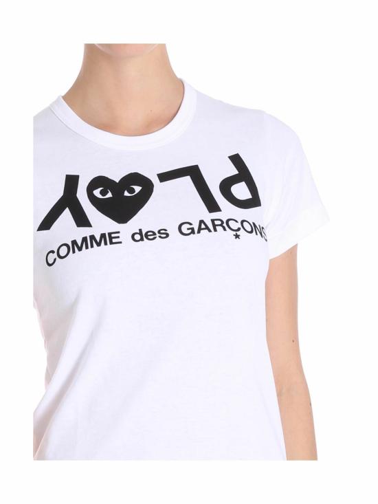  꼼데가르송 반팔 티셔츠 AZT0670511 White - COMME DES GARCONS