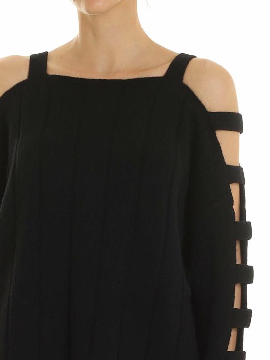  알렉산더 맥퀸 긴팔 티셔츠 550341RNK061000 Black - ALEXANDER MCQUEEN