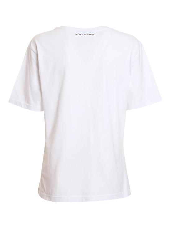  키아라 페라그니 반팔 티셔츠 72CBHF03CJF00003 White - CHIARA FERRAGNI