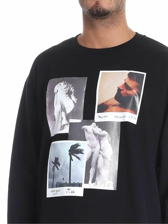  파우스토 푸글리시 긴팔 티셔츠 FPU7114P0306999 Black - FAUSTO PUGLISI