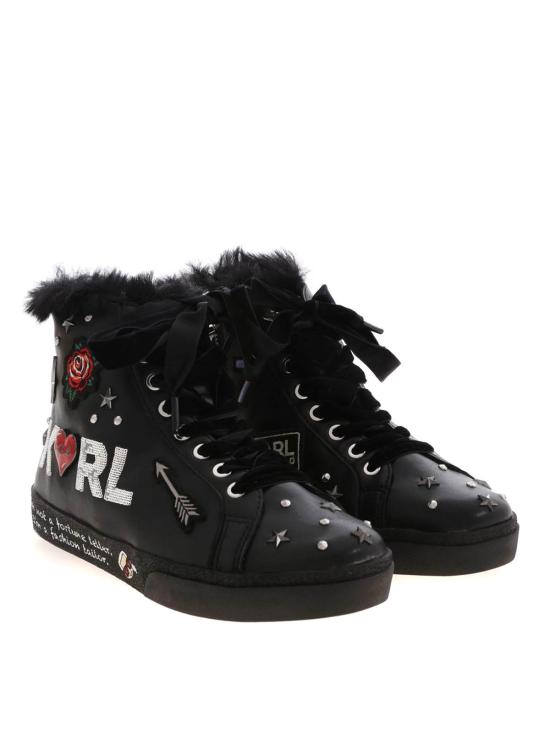  칼라거펠트 스니커즈 KL6015500S Black - KARL LAGERFELD