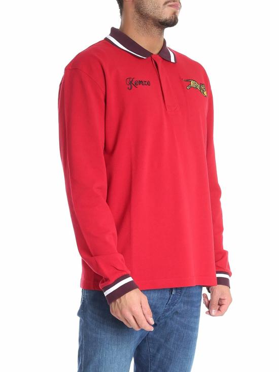  겐조 폴로 티셔츠 5PO1214BA21 Red - KENZO
