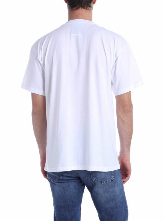  모스키노 반팔 티셔츠 070420401001 White - MOSCHINO