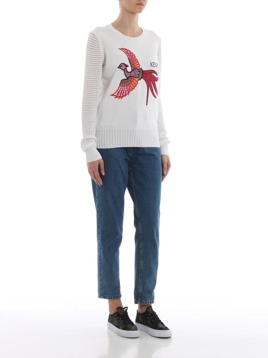  겐조 긴팔 티셔츠 F952TO56885001 White - KENZO