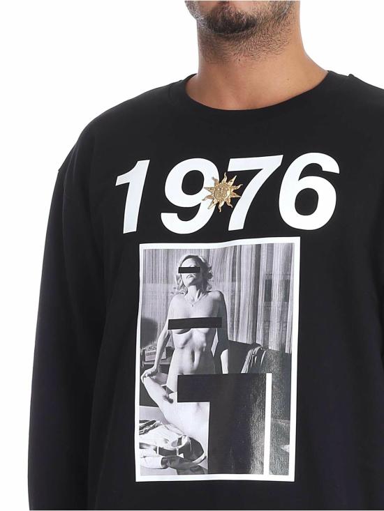  파우스토 푸글리시 긴팔 티셔츠 FPU7113P0306999 Black - FAUSTO PUGLISI