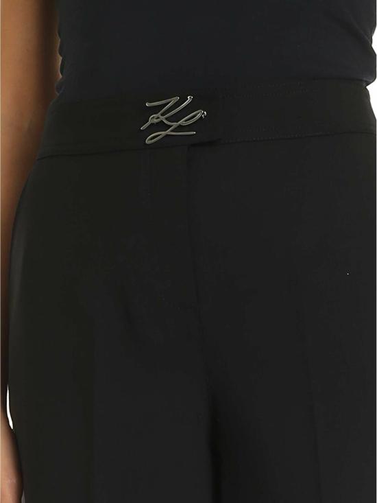  칼라거펠트 스트레이트 팬츠 96KW1006999 Black - KARL LAGERFELD