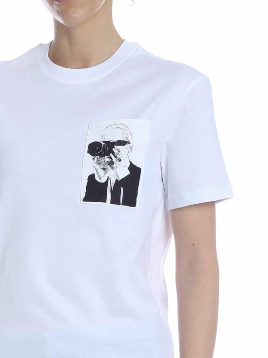  칼라거펠트 반팔 티셔츠 200W1793100 White - KARL LAGERFELD