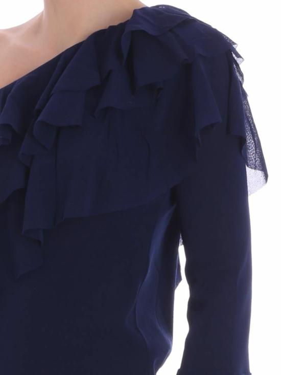  퍼지 블라우스 F8115410056672 Blue - FUZZI