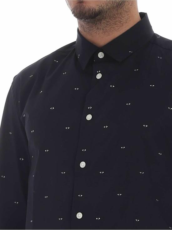  겐조 긴팔 셔츠 5CH2001FM99 Black - KENZO