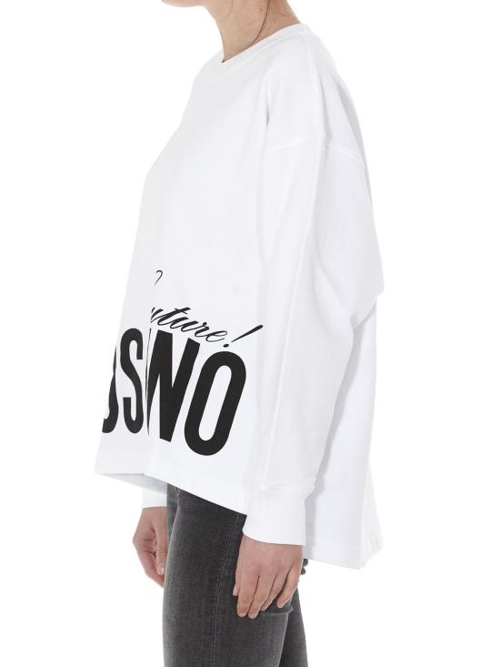  모스키노 긴팔 티셔츠 170405271001 White - MOSCHINO