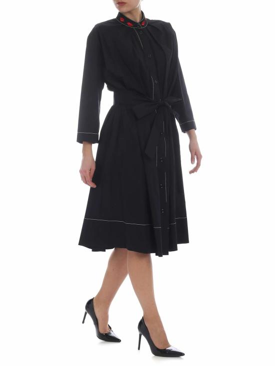  비베타 미디 원피스 91VV507999 Black - VIVETTA
