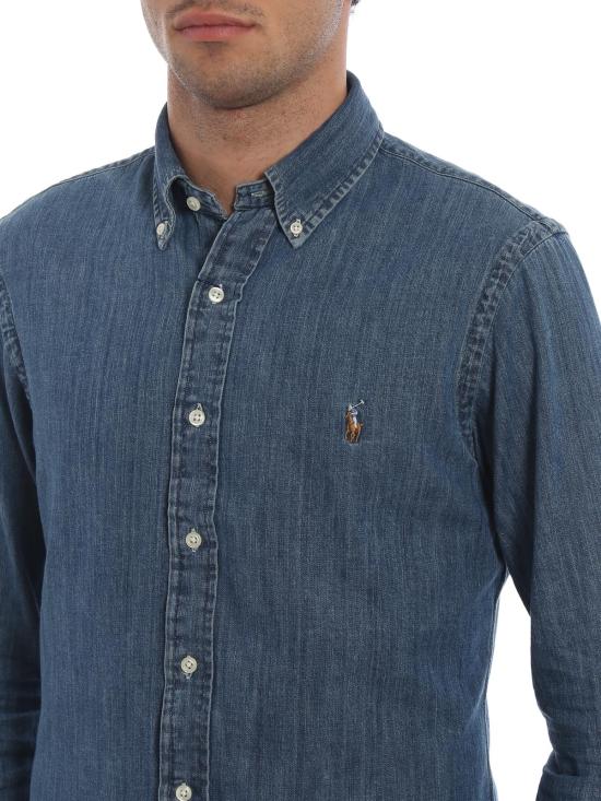 26FW 랄프 로렌 긴팔 셔츠 710548539001 Medium Wash - RALPH LAUREN