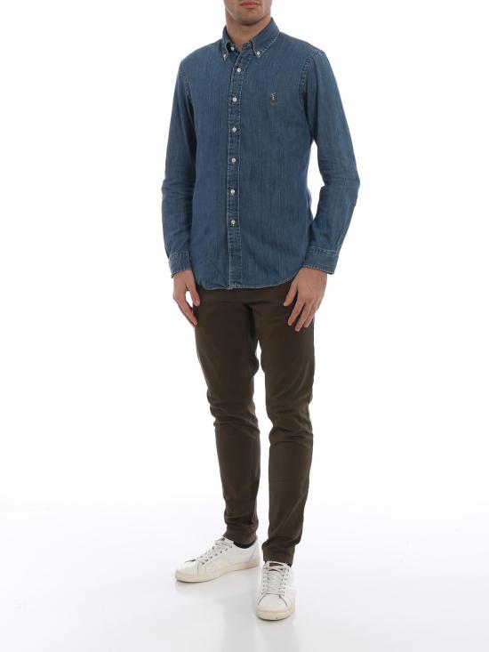 26FW 랄프 로렌 긴팔 셔츠 710548539001 Medium Wash - RALPH LAUREN