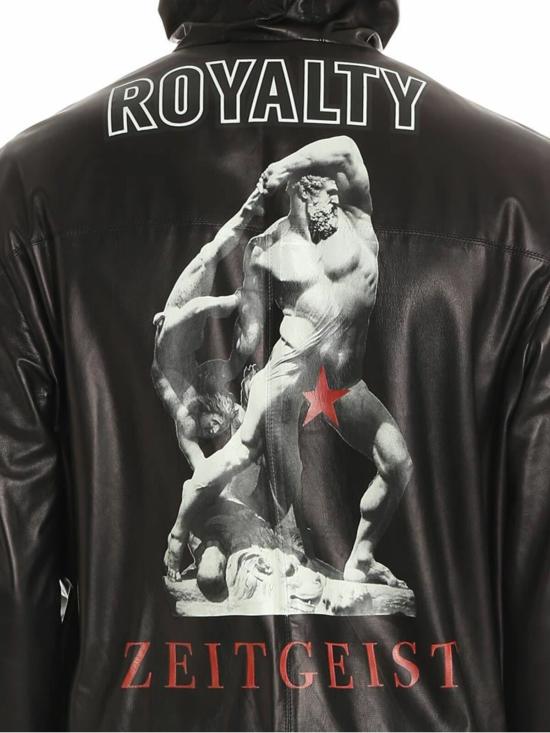  파우스토 푸글리시 가죽 자켓 FRU4015VSPF0245999 Black - FAUSTO PUGLISI