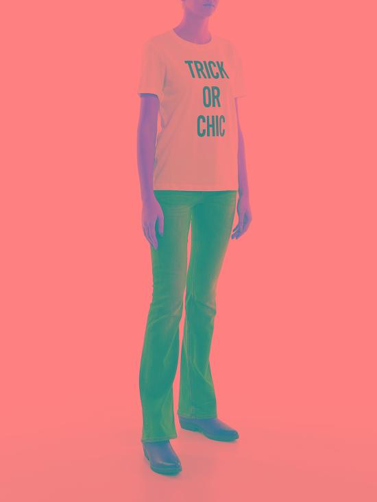  모스키노 반팔 티셔츠 70905401001 White - MOSCHINO