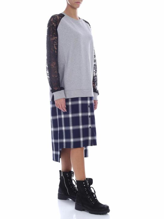  알렉산더 맥퀸 미디 원피스 548959RNJ031213 Grey - ALEXANDER MCQUEEN