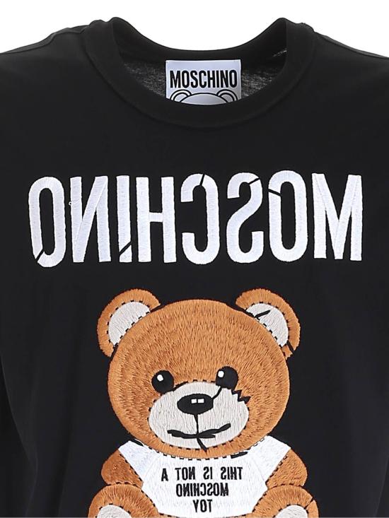  모스키노 반팔 티셔츠 077402401555 Black - MOSCHINO